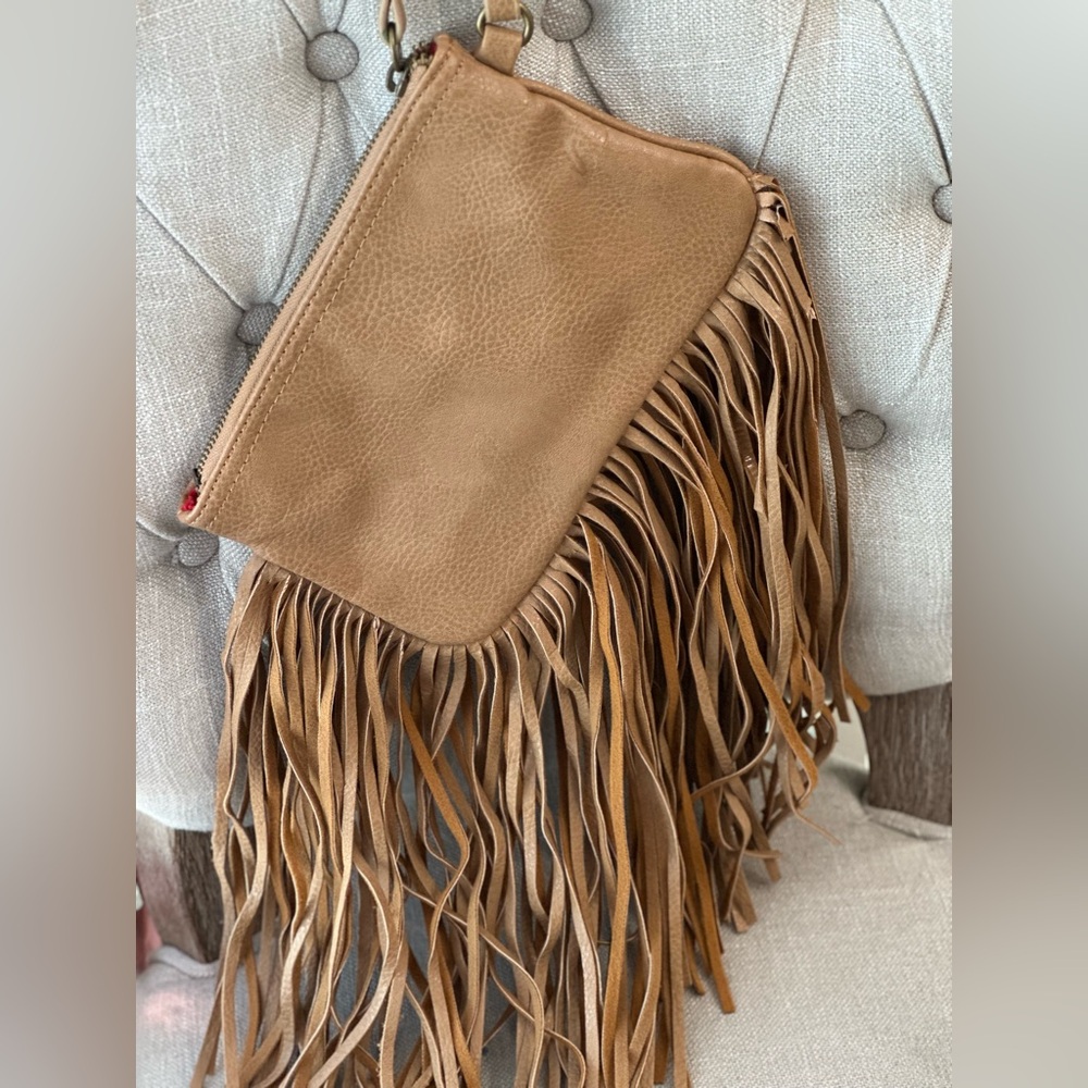 Carlos fringe clutch